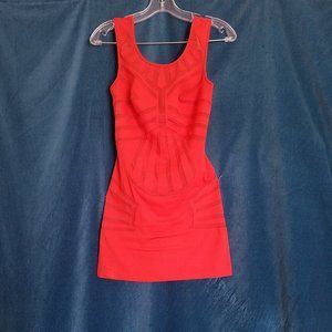 La Perla Orange Mini Dune Dress, XS
